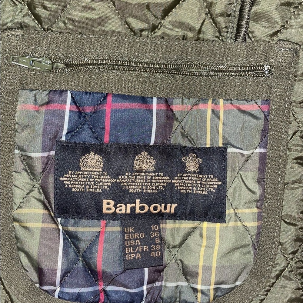 Patterned Barbour vest